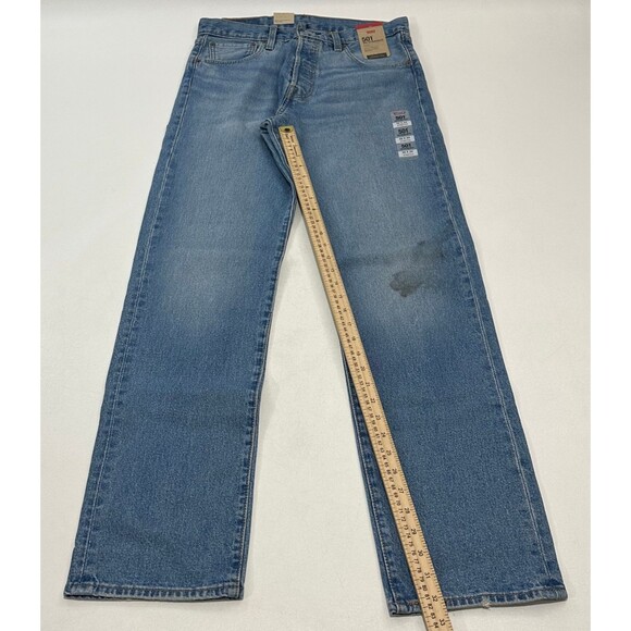 Levi's Men's Jeans Light Blue 501 '93 Straight Denim Two-Horse Patch, W32 L34 - Picture 3 of 5